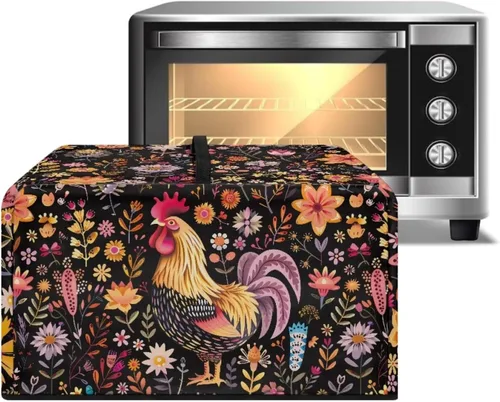 Miniatura 26 de Cubierta para horno de microondas a prueba de polvo, para encimera, freidora de aire, tostadora, horno, para decoración interior del hogar, L, 20.9
