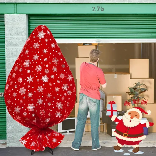 Miniatura 3 de Teling Bolsa de almacenamiento para árbol de Navidad de 9 pies, bolsa de extracción y eliminación de árboles de Navidad jumbo