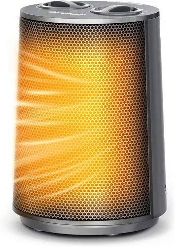 GiveBest Calentador de espacio portátil – 1500 W, silencioso y energéticamente eficiente protección contra sobrecalentamiento y vuelco, tecnología