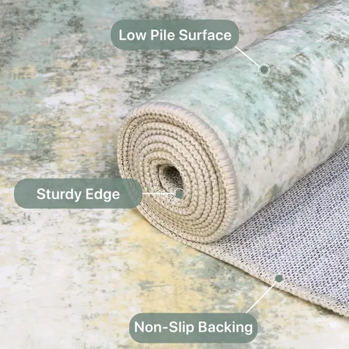 Miniatura 7 de BEIMO Alfombra de pasillo para cocina, alfombra lavable a máquina de 2 x 5 para entrada, alfombras modernas y abstractas suaves, cubierta de piso