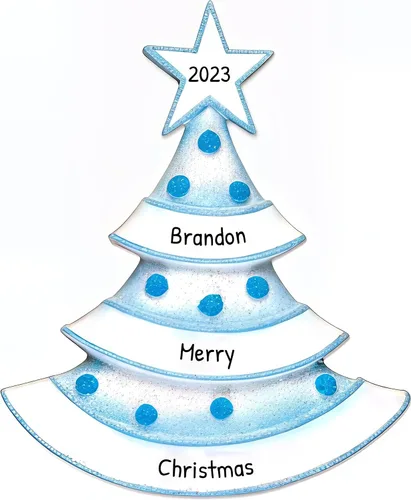 Miniatura 12 de Adorno 3D personalizado para la primera Navidad del bebé 2025 para niño Adorno de la primera Navidad del bebé 2025 Adornos de bebé para árbol