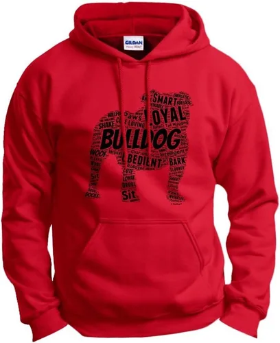 Miniatura 8 de ThisWear Sudadera con capucha con capucha de Bulldog Inglés Word Art Dog Puppy Owner Gift Hoodie