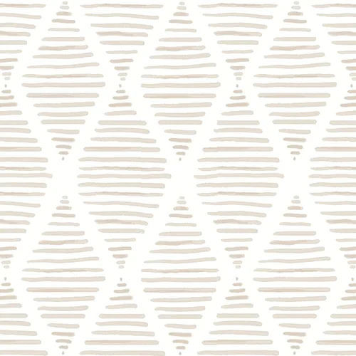 Papel tapiz moderno de rayas para despegar y pegar, papel de contacto beige y blanco, 17.7 x 393 pulgadas, papel tapiz geométrico autoadhesivo,
