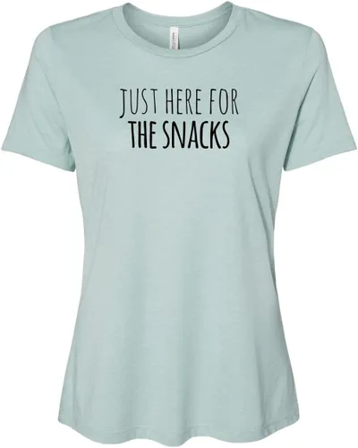 Miniatura 6 de Cute Women's Screen Printed Crew Neck Tee, Shirts With Sayings, Dusty Blue or Olive