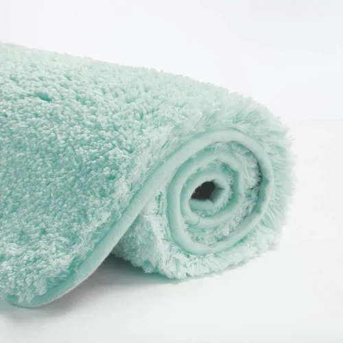 Suchtale - Alfombra de baño antideslizante, tapete de baño de microfibra suave, absorbente de agua, peluda, lavable a máquina, para regadera, 16 x