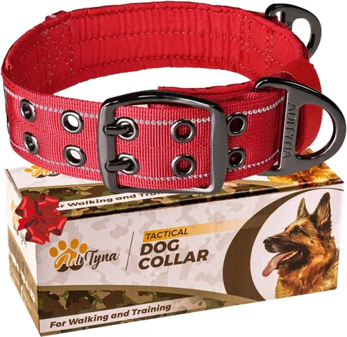 ADITYNA - Collar para perros gigantes con asa - Collar ajustable XXL de 30 a 36 pulgadas - Diseñado exclusivamente para razas de perros enormes como