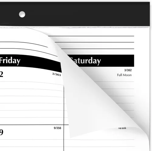 Miniatura 6 de AT-A-GLANCE Calendario de escritorio 2026, almohadilla de escritorio, mensual, 21-3/4" x 17", grande, bloques con rayas, paquete de 3 (AZSK240026)