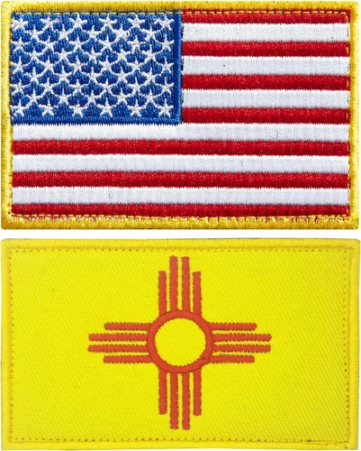 Miniatura 14 de stidsds Paquete de 2 parches de bandera estadounidense de Chicago de Estados Unidos, parches bordados, banderas de Estados Unidos, parche táctico