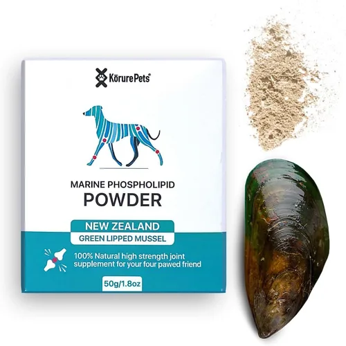 Cuidado de cadera y articulaciones para perros, polvo de salud de mejillón de labios verdes, suplemento de cadera y articulaciones, glucosamina