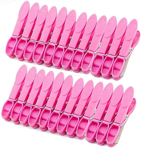 Miniatura 11 de Clips de plástico resistentes antideslizantes para secar la ropa, pinzas resistentes para viajes, paquete de 24