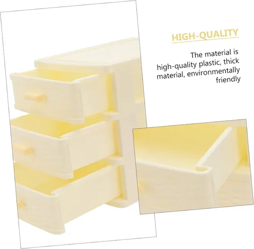 Miniatura 9 de Homoyoyo Caja de almacenamiento multicapa Caja de almacenamiento de plástico Organizador de escritorio Caja de almacenamiento de maquillaje