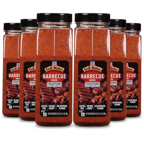 Condimento McCormick Grill Mates para Barbacoa, 27 onzas (paquete de 6) - Seis envases de 27 onzas de condimento para barbacoa, perfecto para