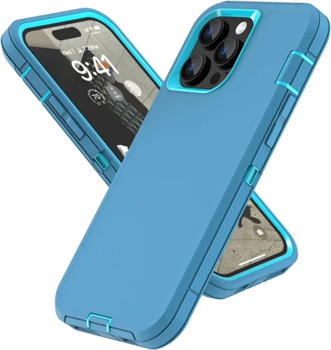 Miniatura 10 de Sansunto Funda para iPhone 14 Pro Max, Protección Completa del Cuerpo Resistente a Prueba de Golpes Grado Militar 3 en 1 Silicona de Goma con PC