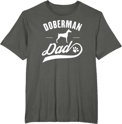 Miniatura 7 de Doberman Dad - Camiseta para amante del dueño del perro, Negro, S