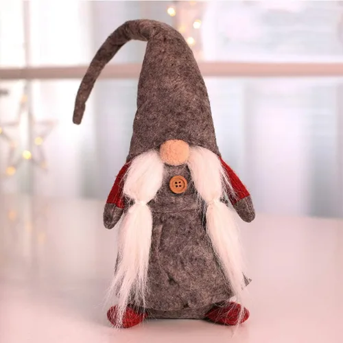 Miniatura 2 de KESYOO Adorno de muñeco de gnomo de Navidad sueco Tomte, adorable muñeca sin rostro, sueco, escandinavo, Papá Noel, decoración de escritorio
