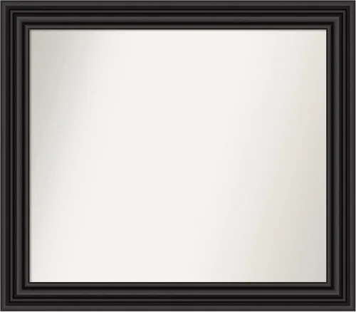Miniatura 112 de Amanti Art Espejo personalizado, espejo de baño negro puente, espejo de pared o espejo de tocador de baño sobre el fregadero (26 x 26 pulgadas)