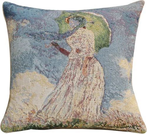 Miniatura 11 de Charlotte Home Furnishings Inc Monet's Japanese Bridge - Funda de almohada de 18 x 18 pulgadas, funda de cojín decorativa para sofá, sofá y cama