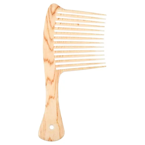 Peine para el cabello Peine para el cabello, champú masajeador del cuero cabelludo, peine desenredante de madera, peine para barba afro, peine de