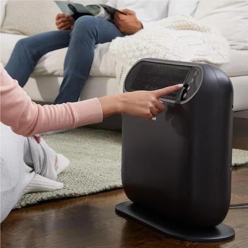 Miniatura 2 de Honeywell ThermaWave 6 Calentador de Espacio de Tecnología Cerámica, Negro – Calentador Cerámico con Termostato Programable