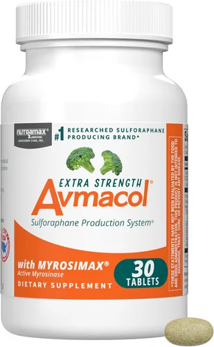 Nutramax Laboratories Avmacol Extra Strength #1 Marca productora de sulforafano investigada para desintoxicación con glucorafanina y mirosinasa