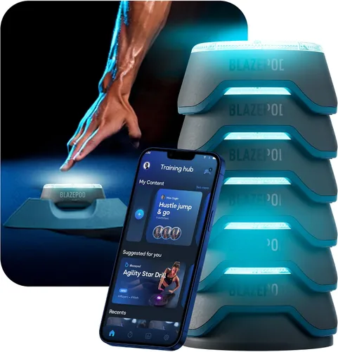 Miniatura 8 de BlazePod Kit de entrenamiento de reacción Smart Pods para ejercicios de velocidad, agilidad y cognitivos, entrenamiento profesional para atletas