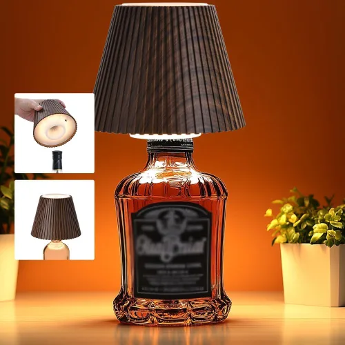 Miniatura 12 de WILIT Lámparas inalámbricas con pantalla de botella para lámparas de mesa, luces de barra de 3 niveles de brillo para bar de casa, lámpara