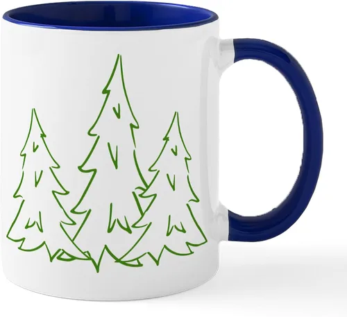 Miniatura 14 de CafePress Cardinal In Snowy Tree - Taza de café de cerámica (11 oz)