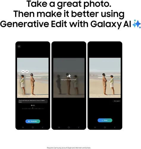 Miniatura 4 de Samsung Galaxy Z Fold5 AI Phone, 256GB teléfono inteligente Android desbloqueado, gran pantalla de 7.6” para streaming, juegos, vista de Icy Blue