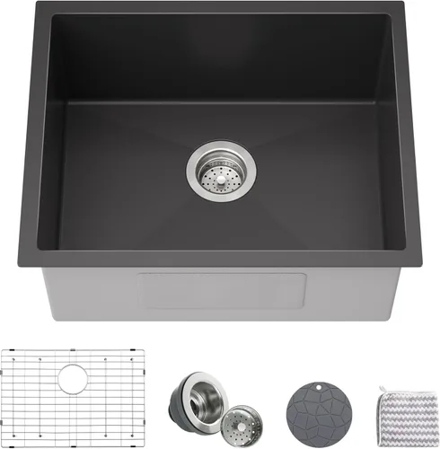Miniatura 17 de TORVA Fregadero de Montaje Bajo para Cocina de 17 x 19 Pulgadas, Fregadero de Barra de Acero Inoxidable 304 Premium - 9 Pulgadas de Profundidad