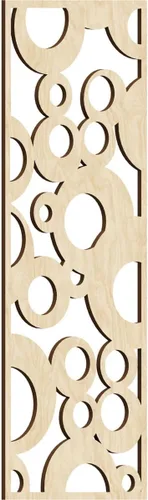 Miniatura 108 de Farwell Paneles de pared decorativos de madera con calado, 13 3/8 pulgadas de ancho x 34 3/8 pulgadas de alto x 1/4 de alto, roble rojo rojo
