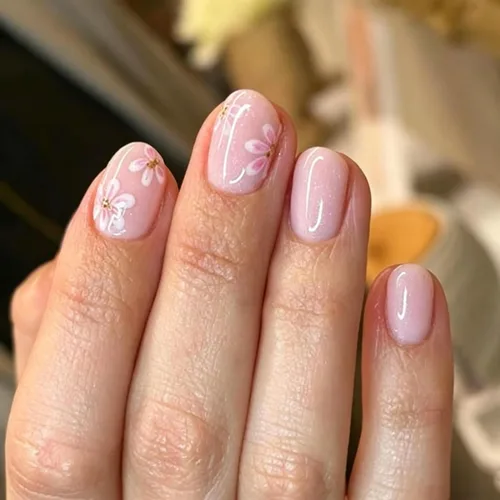 Miniatura 29 de Uñas postizas a presión de almendra marrón, medianas con diseños de leopardo y purpurina, uñas postizas en forma de almendra otoñal, uñas acrílicas