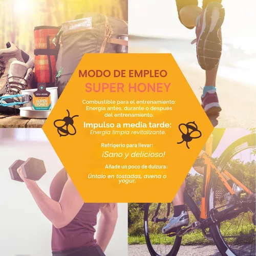 Miniatura 7 de You Again Super Honey Packets Paquetes de gel de energía limpia para entrenamiento Ciclismo, resistencia, gel para correr o refrigerio