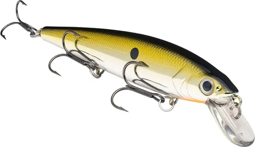 Strike King KVD Jerkbait 3 Gancho Dorado/parte trasera negra