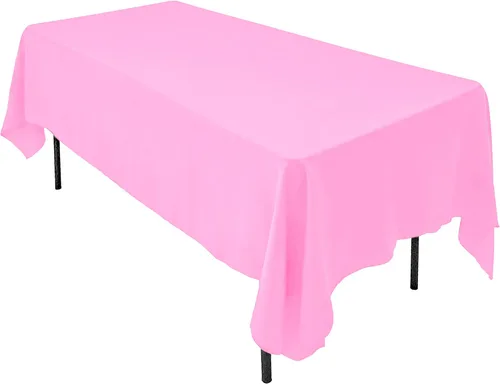 Miniatura 32 de AK TRADING CO. Mantel rectangular de poliéster de 60 x 102 pulgadas, fabricado en Estados Unidos, resistente a las arrugas, ignífugo, duradero