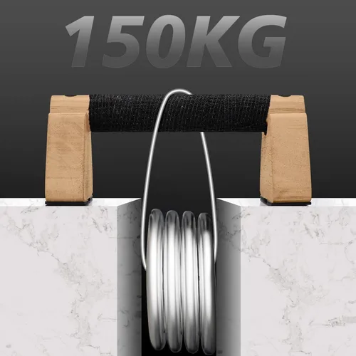 Miniatura 6 de Barras de parallettes - Equipo de calistenia de madera para entrenamiento de mano, barras de empuje y barra de calistenia - Bloques de mano y asas