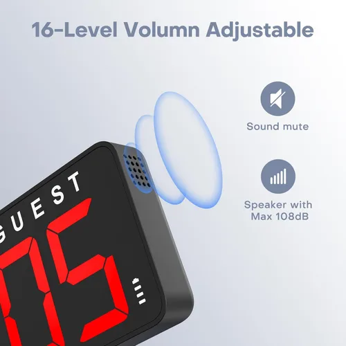 Miniatura 7 de ANJANK Marcador LED Digital Grande de 11 Pulgadas, Reloj Electrónico Mantenedor de Puntuación, Cuenta Regresiva/Ascendente, con Batería Potente, 4
