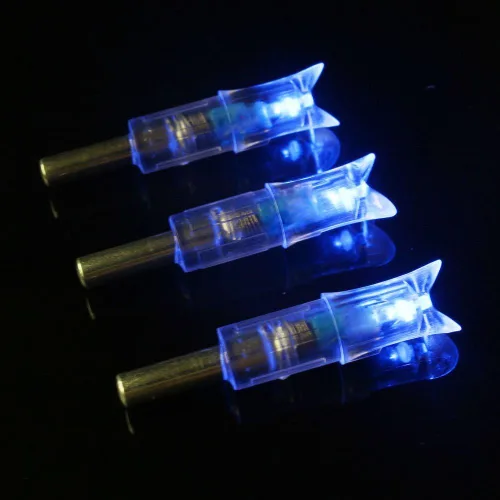 Miniatura 4 de Reikawa 6 piezas de culatines iluminados para ballesta con 0.300''/7.62mm de diámetro interior, culatines de tiro con arco iluminados estilo media