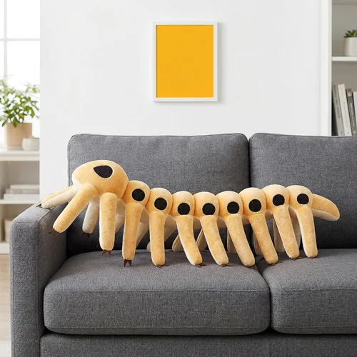 Miniatura 6 de Juguete de peluche realista de organismo antiguo cámbrico Microdictyon – Simulación de 20" de criatura marina del Cámbrico Microdictyon