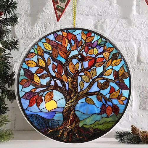 Miniatura 10 de Adorno de atrapasoles de cristal con diseño de mal de ojo, decoraciones de Navidad, adornos de Navidad para árbol, ideas de regalo de vacaciones