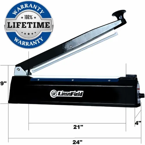 Miniatura 7 de Sealer Pro - 20 pulgadas - 0.197 in de ancho de sellado - Sellador térmico por impulso, más resistente para un sellado fuerte y seguro para Metallic
