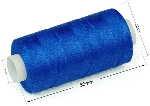 Miniatura 3 de Simthread 12 Colores Multiusos Hilo de Algodón para Acolchado 50s/3 Hilo para Piezas, Costura, etc. - 503 Metros Cada 12C01