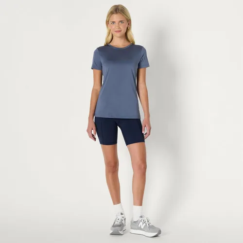 Miniatura 129 de Amazon Essentials Camiseta de manga corta con cuello redondo para mujer, de secado rápido, para entrenamiento, gimnasio, paquete múltiple