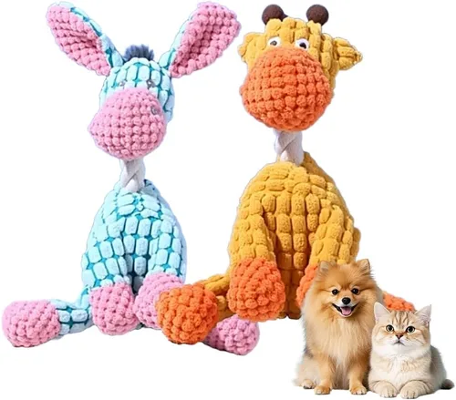 Miniatura 10 de KAMOJI 2026 Nuevos Juguetes para Perros, Bola de Perro Chirriante Recargable con Sonido Hablante, Juguetes de Felpa Indestructibles para Perros