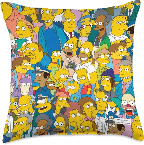 The Simpsons Springfield - Almohada con estampado de personajes