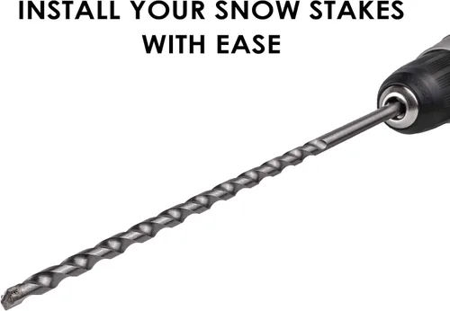 Miniatura 5 de Paquete de 1000 marcadores para entrada de 48 pulgadas de 1/4 pulgada de diámetro - con broca de instalación de 12 pulgadas, marcadores para nieve