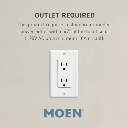 Miniatura 5 de Moen EB2100 5-Series - Asiento para bidé electrónico premium para inodoros alargados en color blanco con control remoto y secador de aire caliente