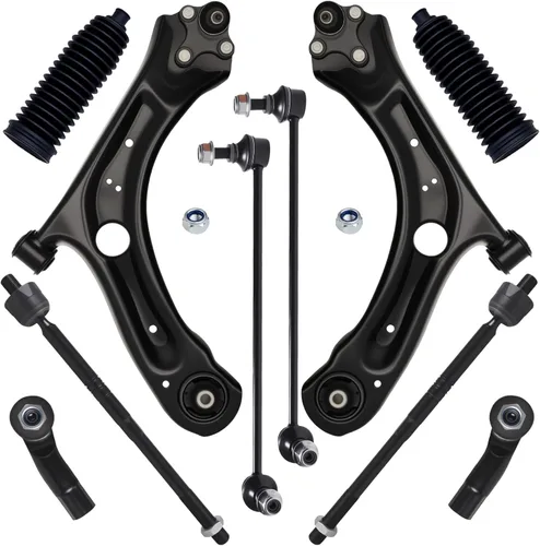 Miniatura 11 de AUQDD 2 piezas de suspensión (para sedán de 4 puertas) brazo de control inferior delantero y conjunto de rótula compatible con Volks-wagen Je-tta