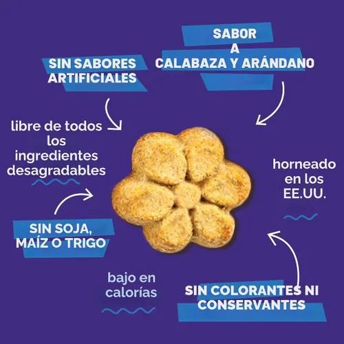 Miniatura 5 de Fruitables Golosinas horneadas para perros, golosinas saludables de calabaza para perros, bajas en calorías y deliciosas, sin trigo, maíz o soja