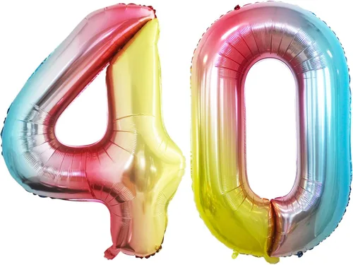 Miniatura 294 de Goer, conjunto de globos de papel aluminio para decoraciones de cumpleaños, globos de las letras de feliz cumpleaños y de números Oro
