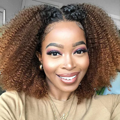 Miniatura 7 de Paquetes de cabello humano rizado afro mongol de 8, 8, 8 pulgadas, 4B 4C, afro, a granel, cabello humano virgen sin procesar, extensiones de cabello